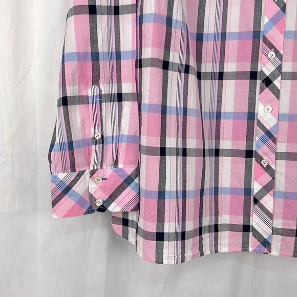 Talbots New Women’s XL Cotton Button Up Long Sleeve Striped Shirt - Picture 4 of 5